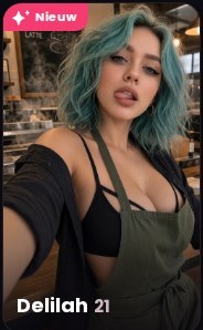 Personaggio Candy AI Dina, 19 anni, realistico