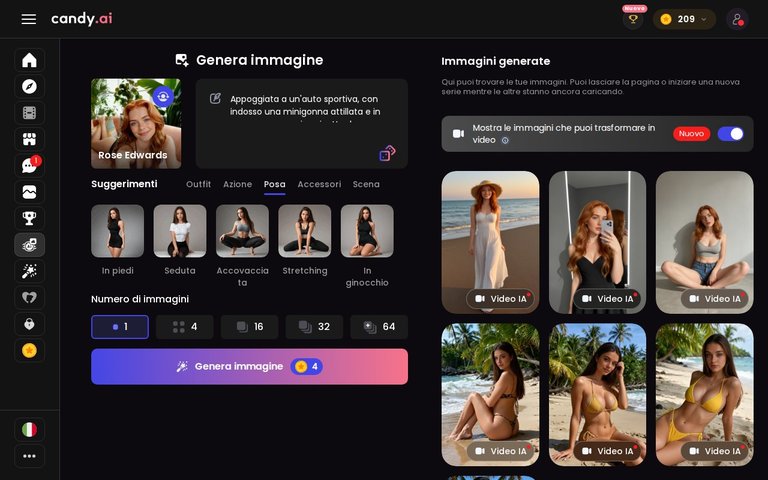 Generatore di immagini di Candy AI