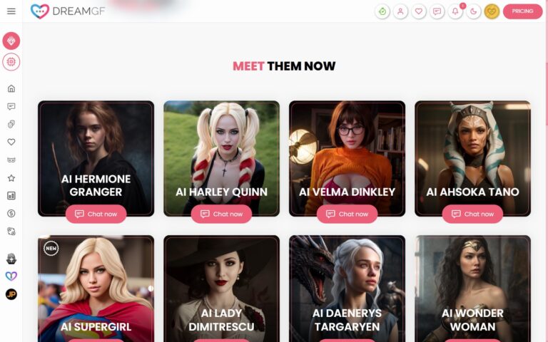 Catalogo Fictional Characters DreamGF Hermione Daenerys Lara Croft Tifa