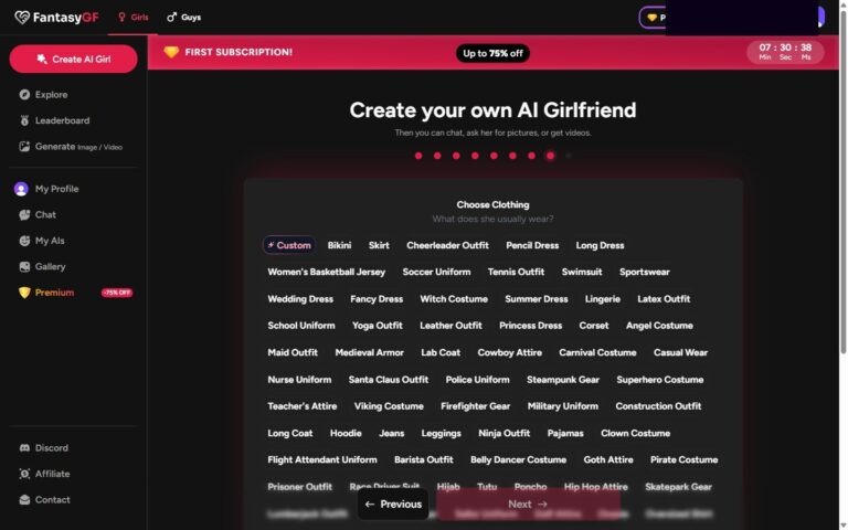 Builder FantasyGF step 7 Relationship