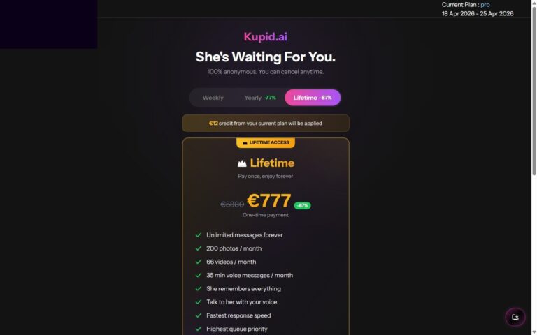 Piano Lifetime Kupid AI 777 euro